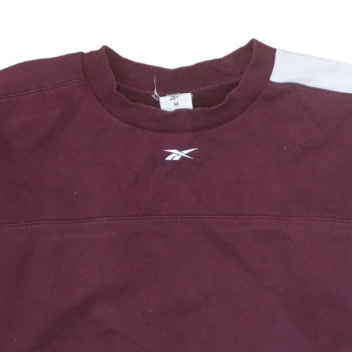 Reebok Women’s Burgundy Crew Neck Pullover Sweatshirt Medium