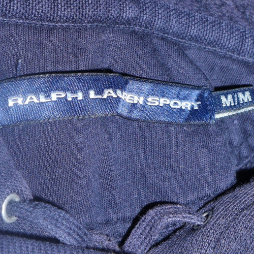 Ralph Lauren Sport Men's Navy Full Zip Hoodie Size M Fleece Cotton Blend