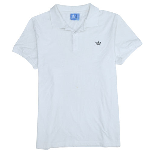 Adidas Men's White XL Cotton Polo Shirt Casual Sportswear