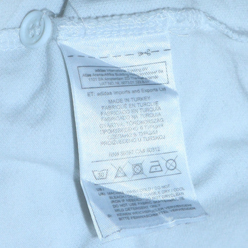 Adidas Men's White XL Cotton Polo Shirt Casual Sportswear