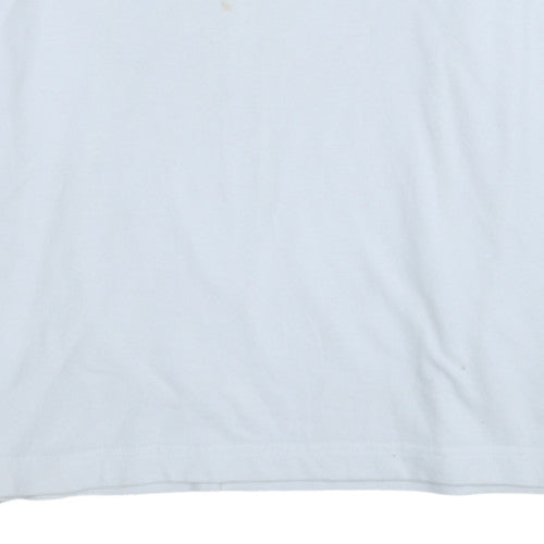 Adidas Men's White XL Cotton Polo Shirt Casual Sportswear