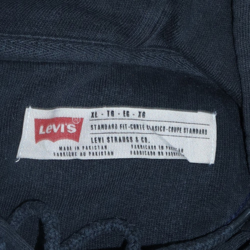 Levi's Men's Black XL Pullover Hoodie Classic Logo Fleece