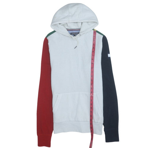 Tommy Hilfiger Men’s Multicoloured Pullover Hoodie Size S Vintage Fit