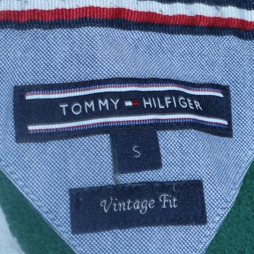 Tommy Hilfiger Men’s Multicoloured Pullover Hoodie Size S Vintage Fit