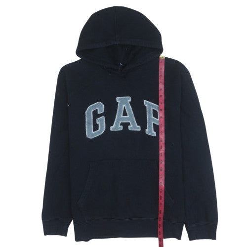 GAP Men's Black Pullover Hoodie Size L Logo Fleece Sweatshirt