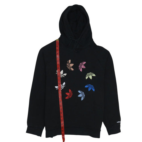 adidas Men’s Black Pullover Hoodie M Graphic Logo Fleece