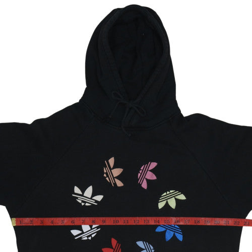 adidas Men’s Black Pullover Hoodie M Graphic Logo Fleece