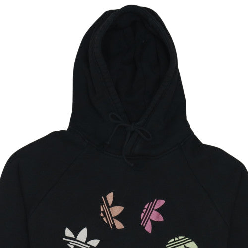 adidas Men’s Black Pullover Hoodie M Graphic Logo Fleece