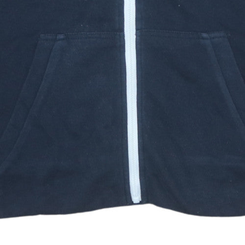 Diesel Men's Black Full Zip Hoodie L Graphic Fleece Sweatshirt