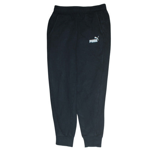 Puma Men's Black Jogger Sweatpants Size S Fleece Regular Fit