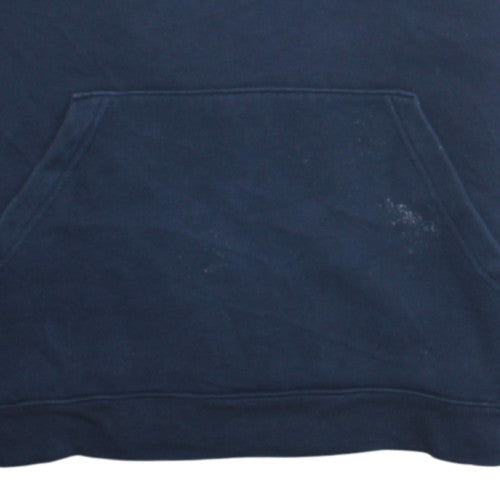 Carhartt Womens Navy Hoodie L 14-16 Pullover Cotton Blend Logo