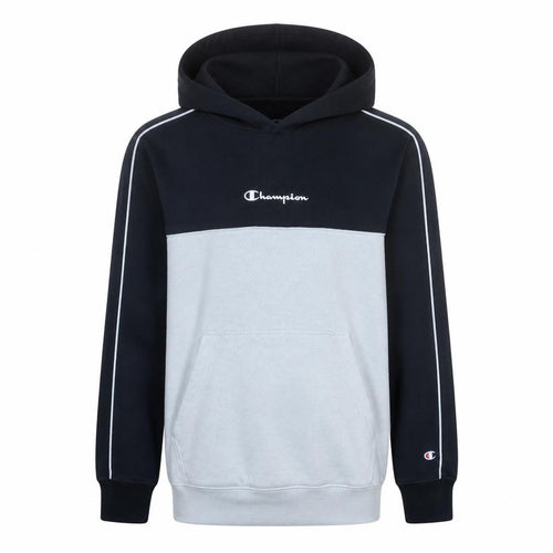 Champion Boys Black & Grey Pullover Hoodie 13-14 Years Fleece Logo Sweatshirt
