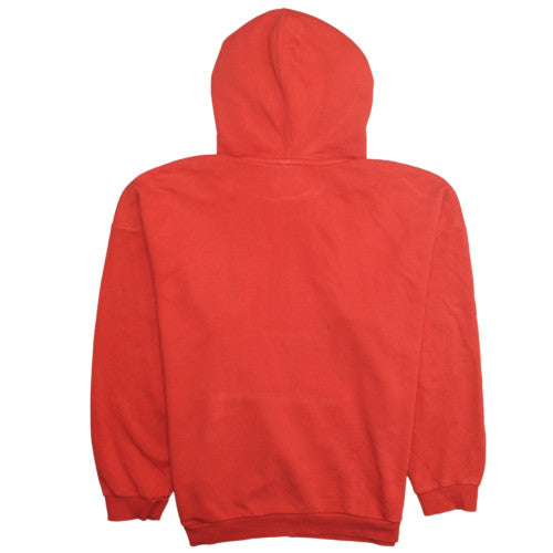 Adidas Womens Red Trefoil Pullover Hoodie Size 14 UK Cotton Blend