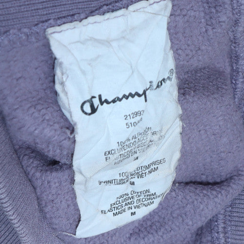 Champion Womens Purple 1/2 Zip Hooded Pullover Sweatshirt M