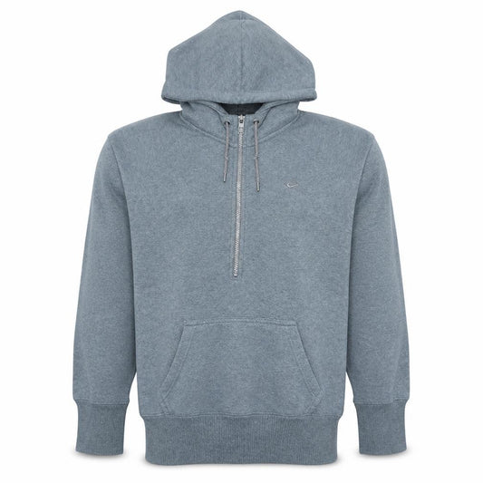 Front view of Nike Men’s Grey 1/2 Zip Hoodie Sweatshirt XL Regular Fit