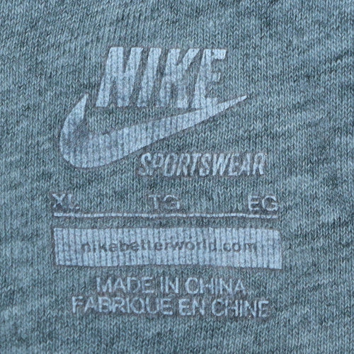 Nike Men’s Grey 1/2 Zip Hoodie Sweatshirt XL Regular Fit