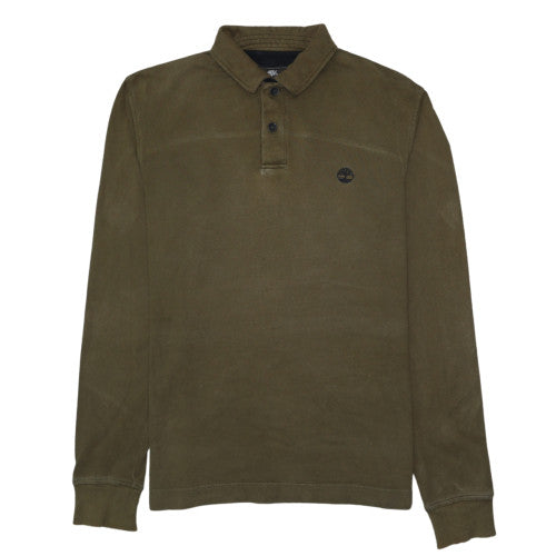 Timberland Men’s Green Henley Sweatshirt Regular Fit S