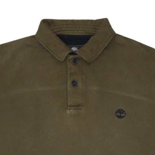 Timberland Men’s Green Henley Sweatshirt Regular Fit S