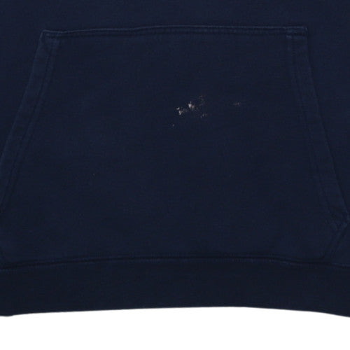 Nike Men's Blue Pullover Hoodie Size M Fleece Logo Sportswear