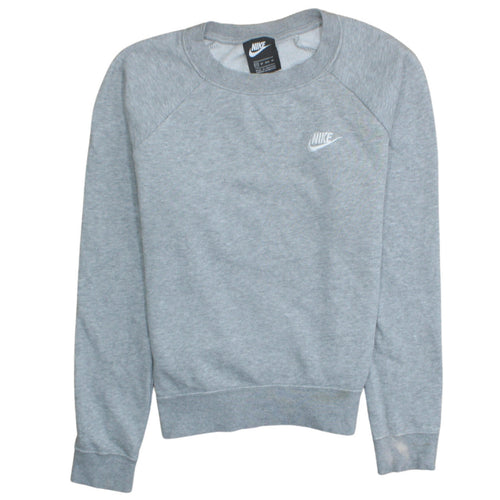 Nike Womens Grey XS Pullover Sweatshirt Crew Neck Jumper