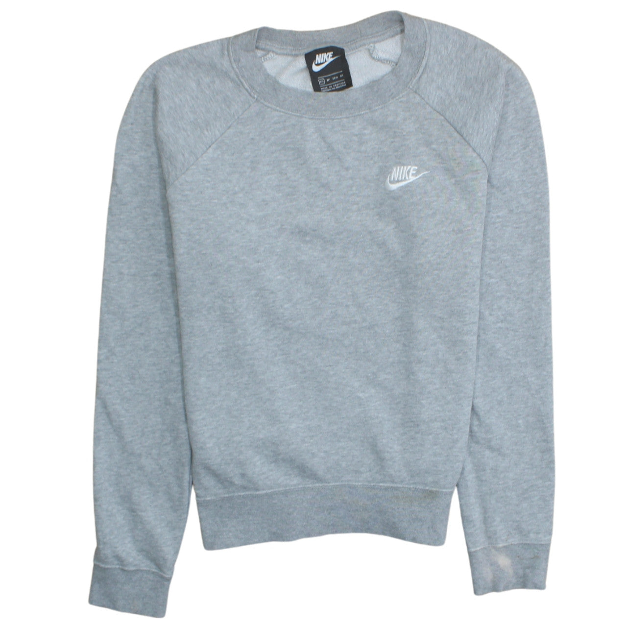 Nike Womens Grey XS Pullover Sweatshirt Crew Neck Jumper