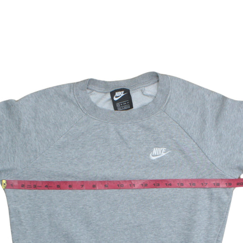 Nike Womens Grey XS Pullover Sweatshirt Crew Neck Jumper