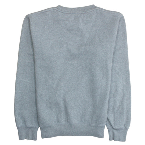 Nike Men Grey Crew Neck Pullover Sweatshirt M Regular Fit