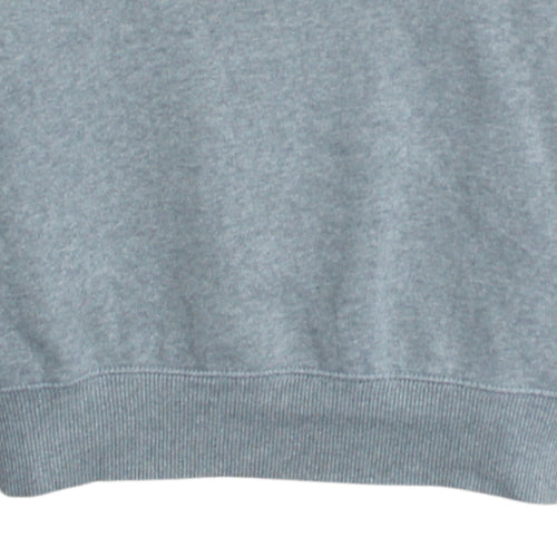 Nike Men Grey Crew Neck Pullover Sweatshirt M Regular Fit