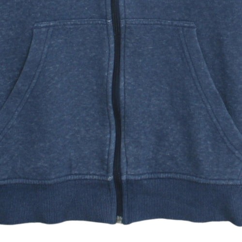 Adidas Men's Blue Full Zip Hoodie Size M Sportswear Fleece