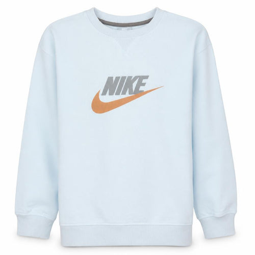 Nike Boys Light Blue Crew Neck Fleece Sweatshirt L 12-13 Years