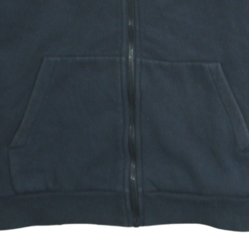 Nike Boys Black Grey Full Zip Hoodie Air Logo 12-13 Years Cotton Blend