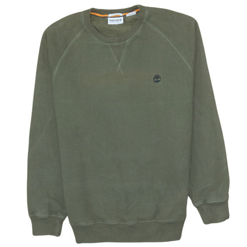 Timberland Men’s Green Regular Fit Crew Neck Sweatshirt M
