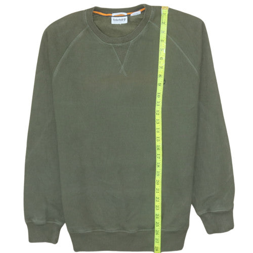 Timberland Men’s Green Regular Fit Crew Neck Sweatshirt M