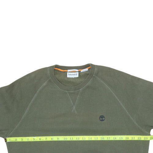 Timberland Men’s Green Regular Fit Crew Neck Sweatshirt M
