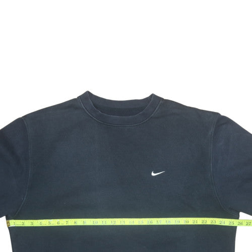 Nike Men's Black Fleece Pullover Sweatshirt L Regular Fit Crew Neck