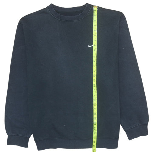 Nike Men's Black Fleece Pullover Sweatshirt L Regular Fit Crew Neck