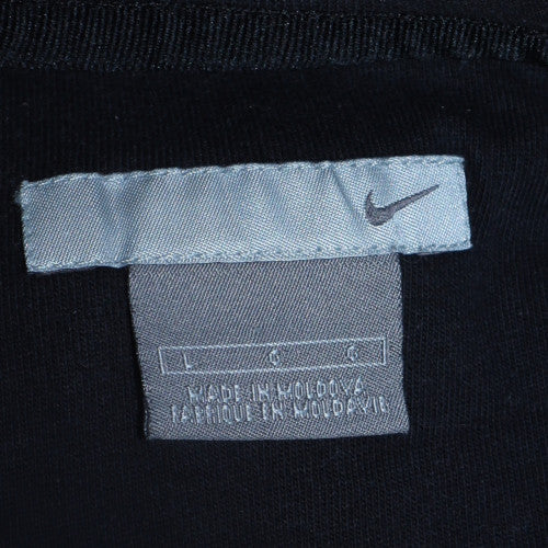 Nike Men's Black Fleece Pullover Sweatshirt L Regular Fit Crew Neck