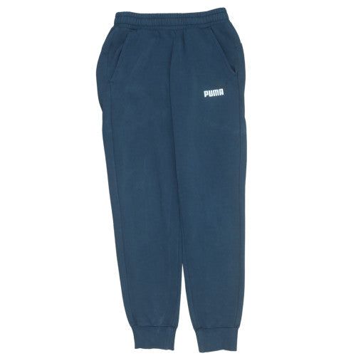 Puma Men Blue Regular Fit Fleece Sweatpants Jogger S