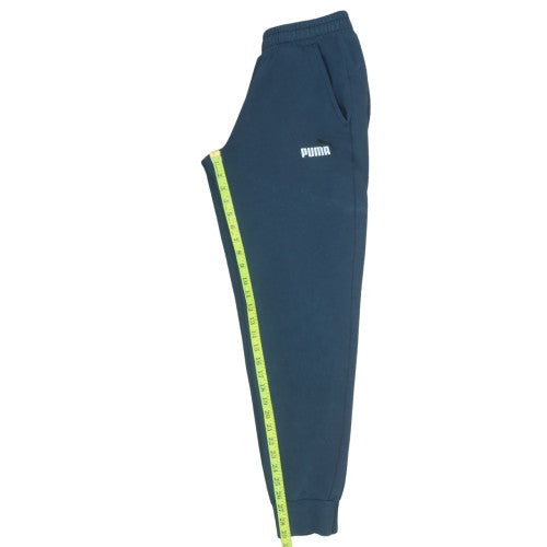 Puma Men Blue Regular Fit Fleece Sweatpants Jogger S
