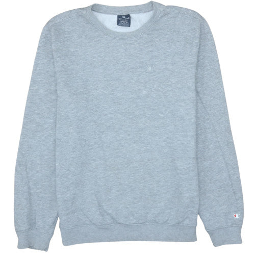 Champion Men's Grey Medium Crew Neck Fleece Sweatshirt