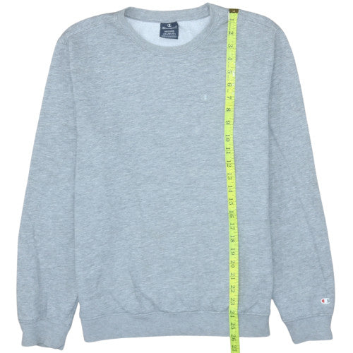 Champion Men's Grey Medium Crew Neck Fleece Sweatshirt