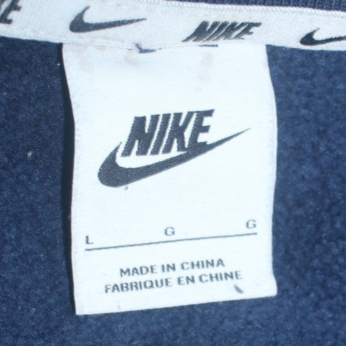 Nike Men's Blue Logo Crew Neck Pullover Sweatshirt Size L