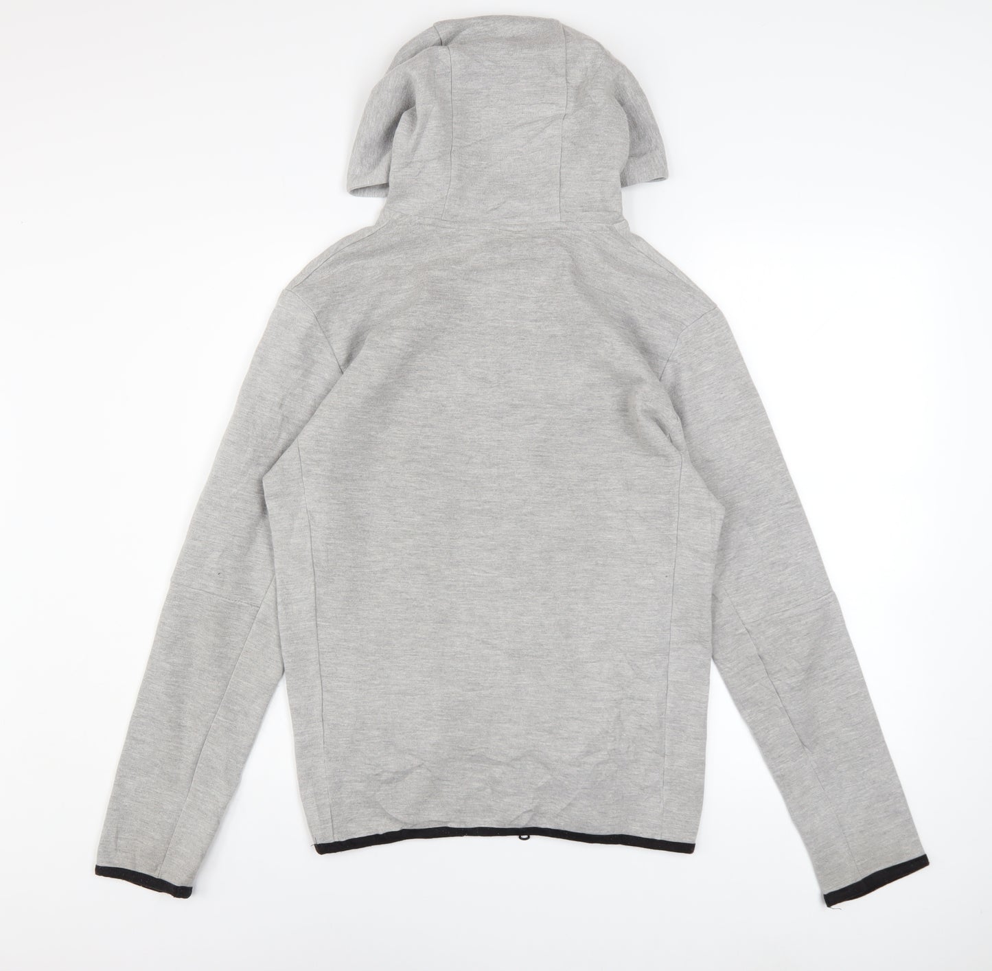 Nike Men's Grey Full Zip Hoodie Size S Lightweight Jersey