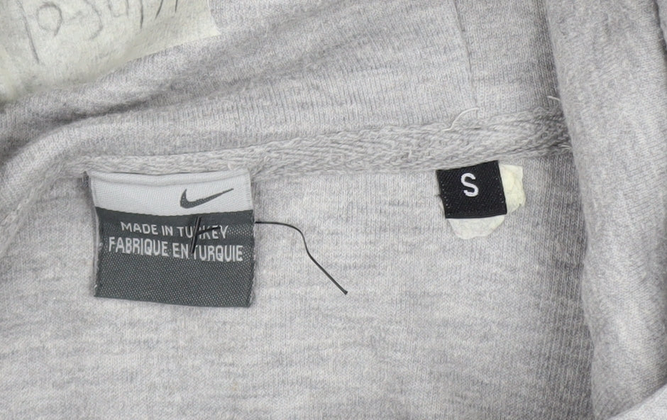 Nike Men's Grey Full Zip Hoodie Size S Lightweight Jersey