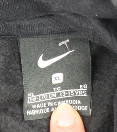 Nike Boys Black XL Pullover Hoodie Fleece Football Sportswear