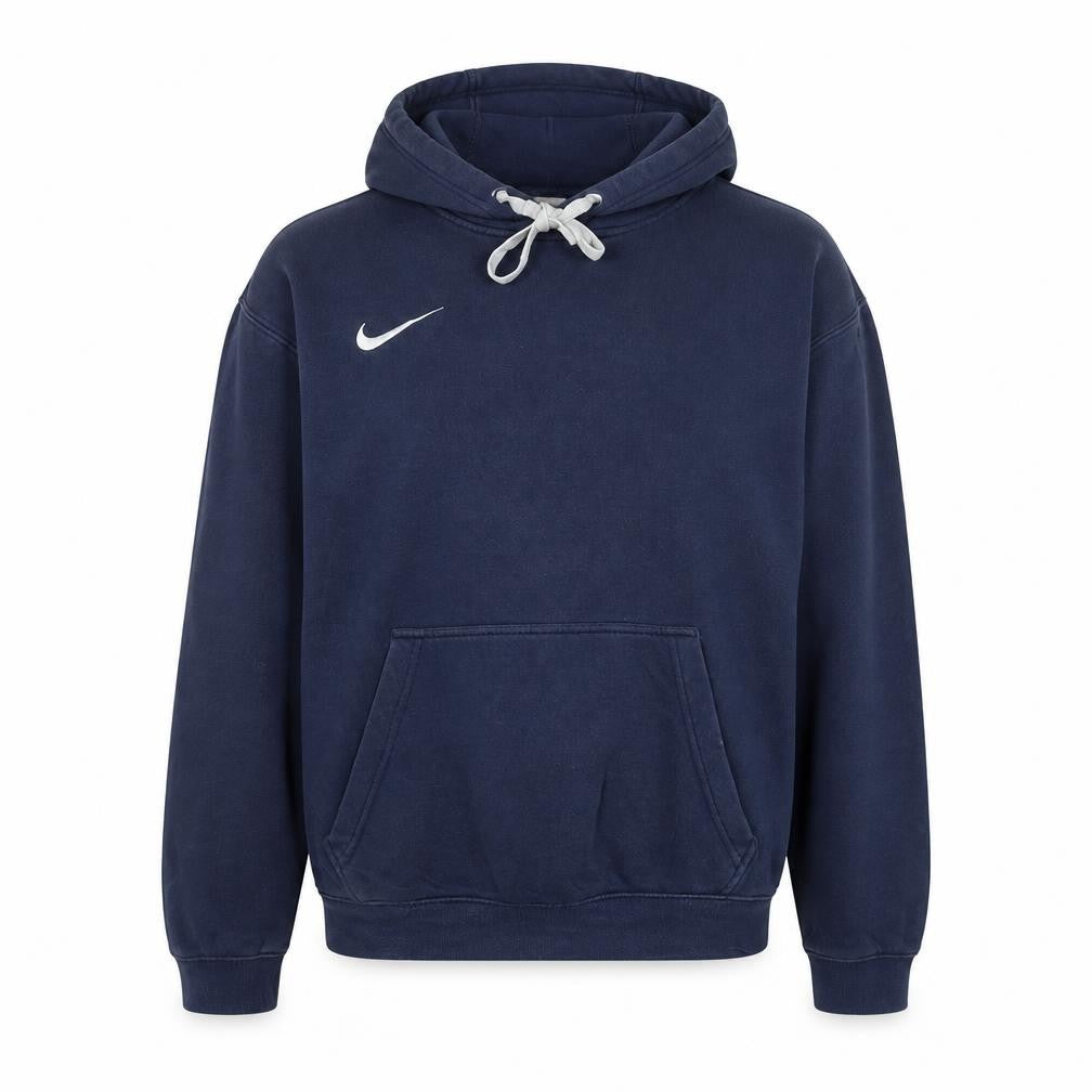 Nike Men’s Blue Pullover Hoodie Small Fleece Sports Logo Sweatshirt