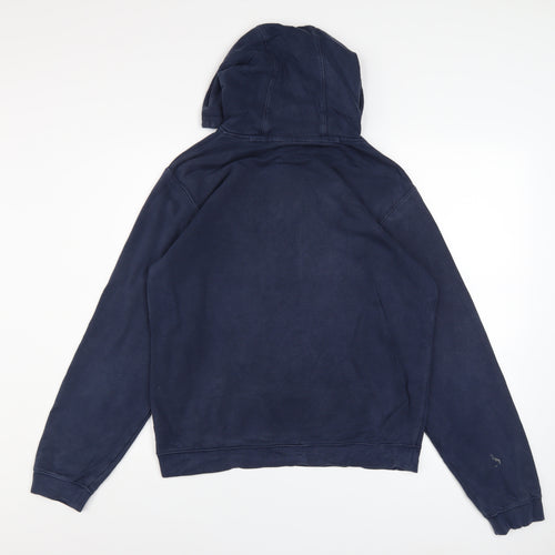 Nike Men’s Blue Pullover Hoodie Small Fleece Sports Logo Sweatshirt