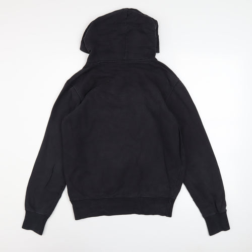 Champion Men's Black Small Pullover Hoodie with Embroidered Logo