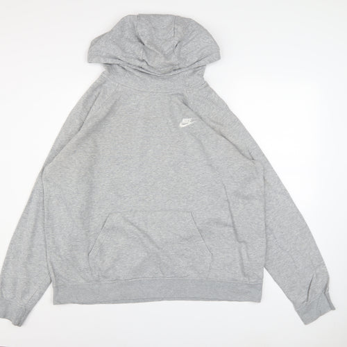 Nike Men’s Grey XL Pullover Hoodie Fleece Sweatshirt