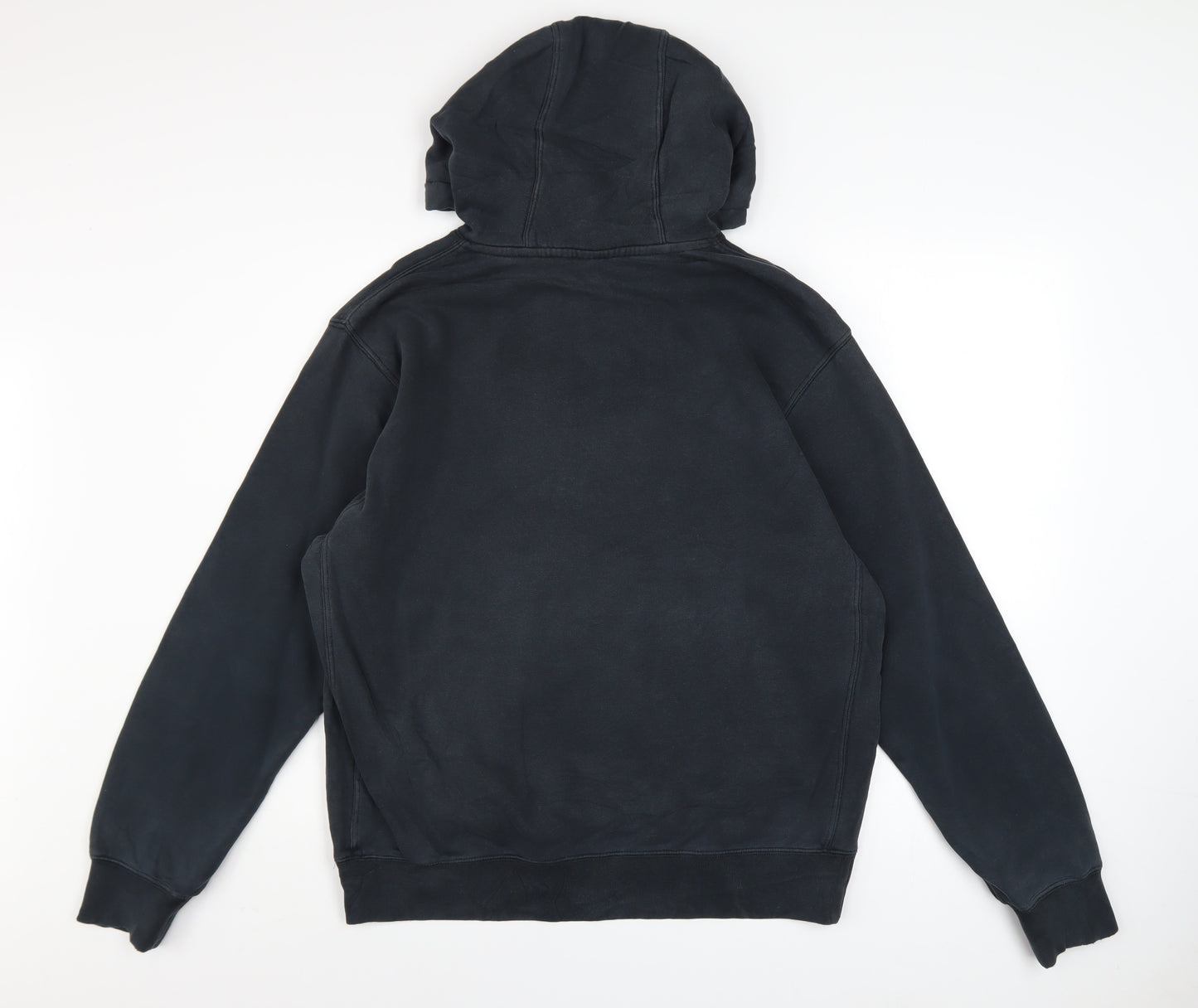 Nike Men's Black Hoodie M Pullover Cotton Blend Logo Sporty
